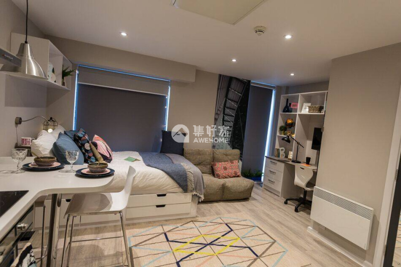 英国莱斯特学生宿舍：De Monfort Mews